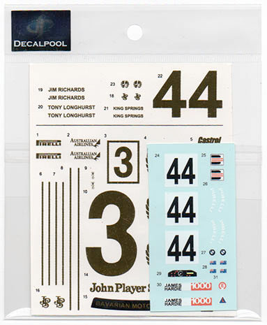 デカールプール DP182 1/24 BMW M3 JPS ATCC 1987 (クロームゴールド)