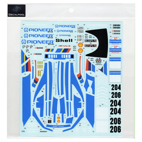 デカールプール DP331 1/24 プジョー 405T 16GR パイオニア パリ・ダカール・ラリー 優勝 1989