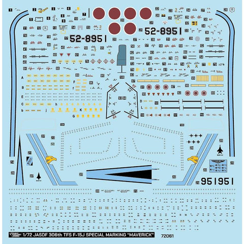 DXM 41-7162 1/72 航空自衛隊 第306飛行隊 F-15J イーグル スペシャルマーキング マーヴェリック(全メーカー用)