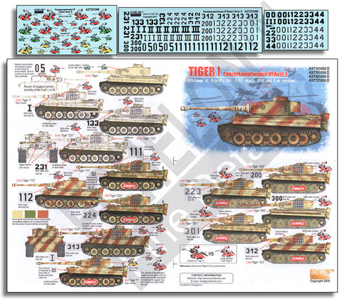 エシュロン AXT351006 1/35 第505重戦車大隊のタイガーI