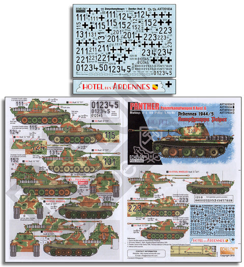 エシュロン AXT351034 1/35 SSパイパー戦闘団のパンサー アルデンヌ1944/45