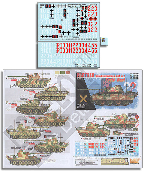エシュロン AXT351035 1/35 第5機甲師団 第31戦車連隊所属のパンサーA型/G初期型