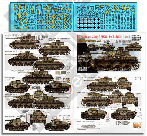 エシュロン AXT351046 1/35 ツィタデレ作戦時の第7装甲師団III号指揮戦車&III号戦車J/L/M/N型