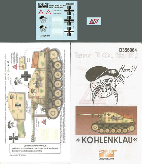 エシュロン D356064 1/35 sd.kfz.131 マーダーII東部戦線マーキング