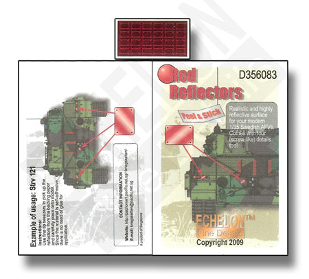 エシュロン D356083 1/35 スウェーデンAFV用レッドレフレクターセット