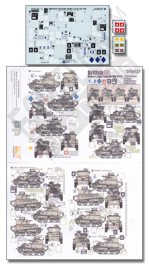 エシュロン D356127 1/35 イギリス ヴィッカース Mk.IVB(Part2)