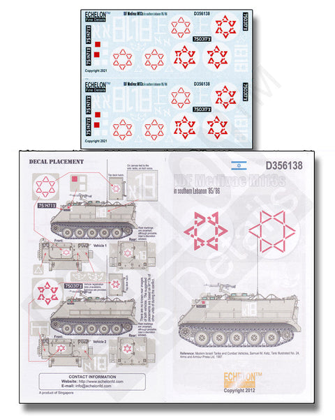 エシュロン D356138 1/35 イスラエル IDF所属のM113負傷兵搬送仕様