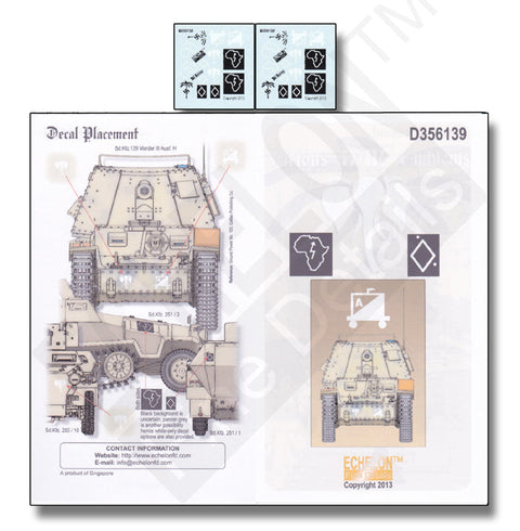 エシュロン D356139 1/35 DAK マーダーIIIH、Sd.Kfz.250/251
