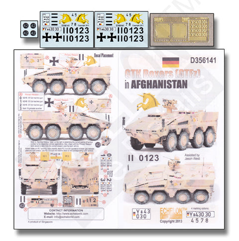 エシュロン D356141 1/35 アフガニスタンのボクサー装輪装甲車(GTFz)