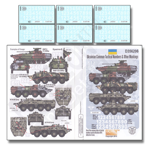 エシュロン D356206 1/35 ウクライナ軍の汎用車両番号とエンブレム