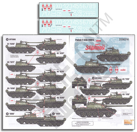 エシュロン D356216 1/35 ポーランド軍のT-55A(1981)
