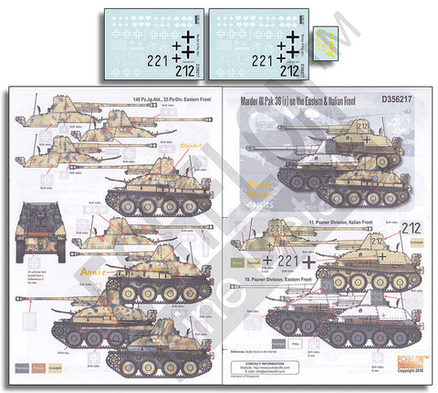 エシュロン D356217 1/35 マーダーIII PaK.36(r) 東部戦線&イタリア戦線