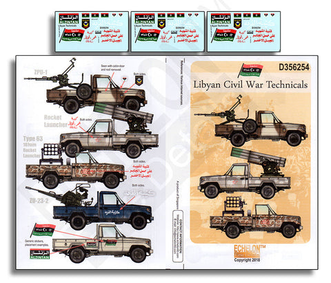 エシュロン D356254 1/35 リビア内戦の民兵テクニカル