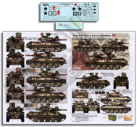 エシュロン D356271 1/35 アメリカ 冷戦時代のM551&M551A1シェリダン