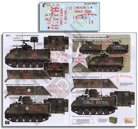 エシュロン D356275 1/35 アメリカ ベトナム戦争での第1/5歩兵連隊所属のM113とM132ジッポー