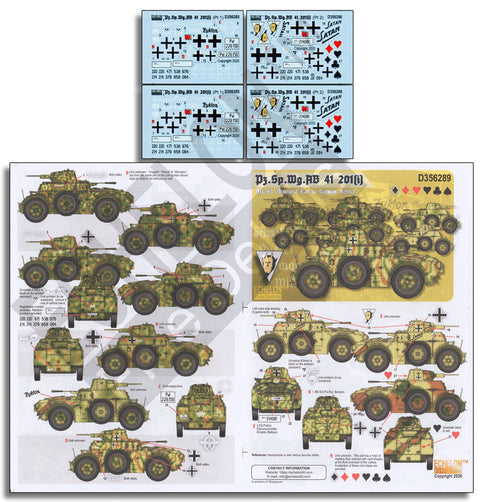 エシュロン D356289 1/35 ドイツPz.Sp.Wg.AB41 201(i) Part1&2コンボセット(限定セット)