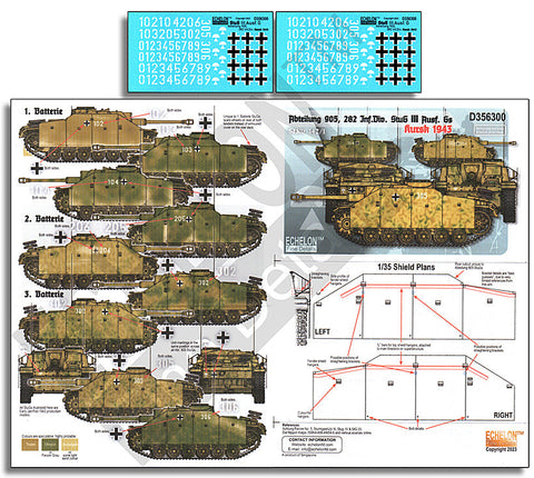 エシュロン D356300 1/35 第282歩兵師団第905大隊のIII号突撃砲G型