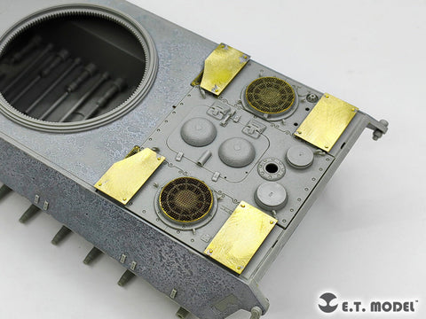 E.T.モデル E35-317 1/35 WWII ドイツ キングタイガー(ヘンシェル 1945年2月生産車)(ホビーボス用) エッチングパーツ