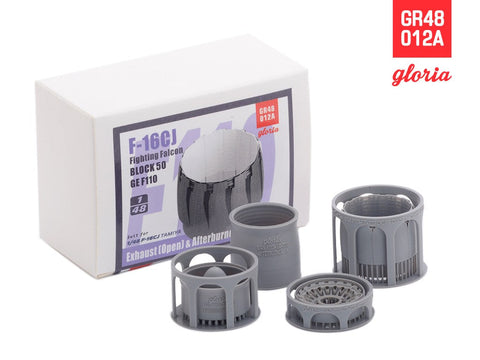 E.T.モデル GR48012A 1/48 アメリカ F-16CJファイティングファルコン F110-GE用排気ノズル/アフターバーナー 開(タミヤ用)