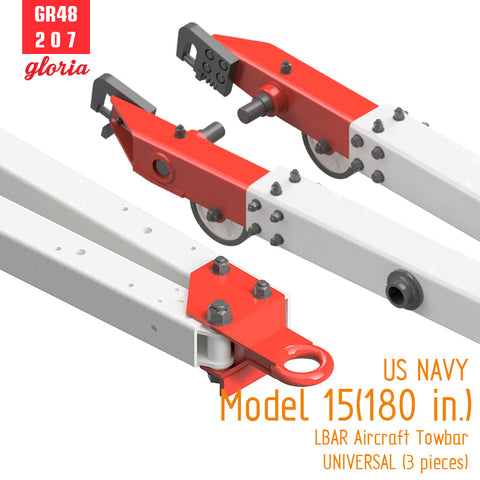 ETモデル GR48207 1/48 アメリカ海軍 モデル15(180 in.)ALBAR 航空機牽引バー(3個入)
