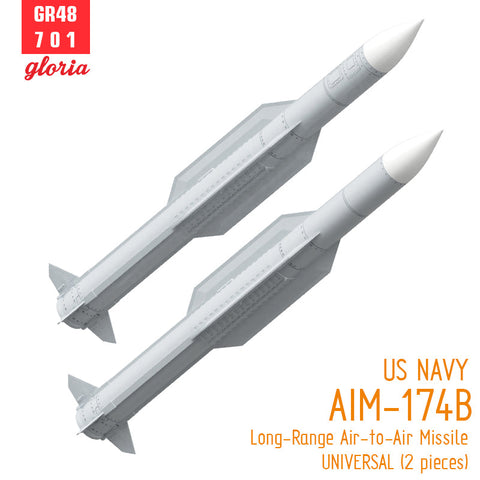 ETモデル GR48701 1/48 アメリカ海軍 AIM-174B 長距離空対空ミサイル (2個入)