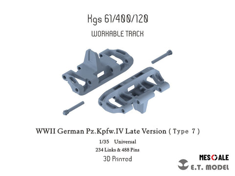 ETモデル P35-049 1/35 WWII ドイツ IV号戦車 後期型(タイプ7)ワークブル履帯