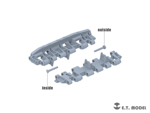 ETモデル P35-069 1/35 WWII ドイツ キングタイガー 単装 ワークブル履帯(18 Teeth 後期型)(ドラゴン/ホビーボス用)