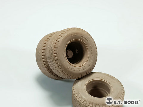 E.T.モデル P35-119 1/35 アメリカ M747 重機材セミトレーラー 自重変形タイヤ (モンモデル用)