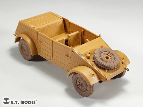 E.T.モデル P35-138 1/35 WWII ドイツ キューベルワーゲン82型用自重変形タイヤ 幅狭タイプ(タミヤ用)