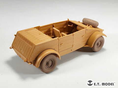 E.T.モデル P35-139 1/35 WWII ドイツ キューベルワーゲン82型用自重変形タイヤ バルーンタイプ(タミヤ用)