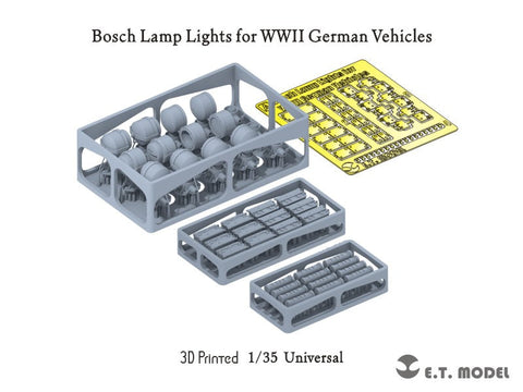 E.T.モデル P35-208 1/35 WWII ドイツ車両用 ボッシュ管制ライト(3D)