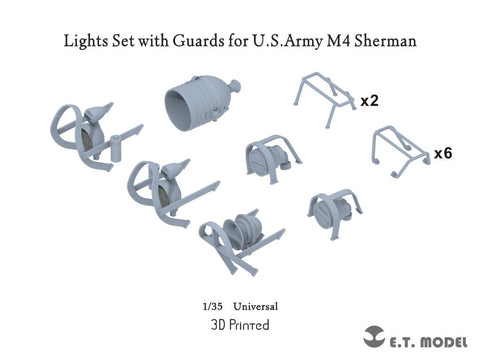 E.T.モデル P35-260 1/35 アメリカ陸軍 M4シャーマン ライト・ライトガードセット(汎用)