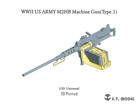 E.T.モデル P35-265 1/35 WWII アメリカ陸軍 M2HB重機関銃 (タイプ1)