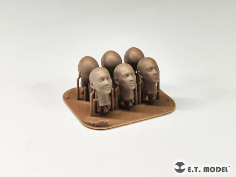 ETモデル P35-340 1/35 アジア人の頭部フィギュア タイプ2