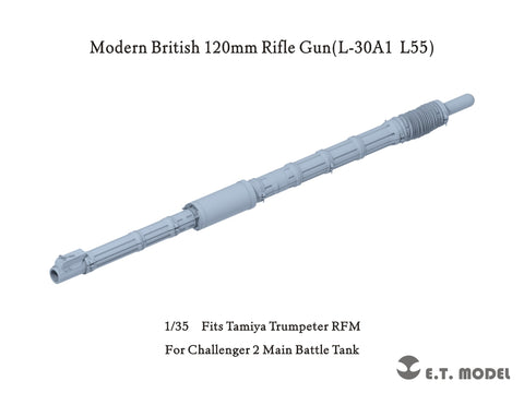 ETモデル P35-346 1/35 現用イギリス チャレンジャー2 MBT 120mm ライフル(L-30A1 L55)