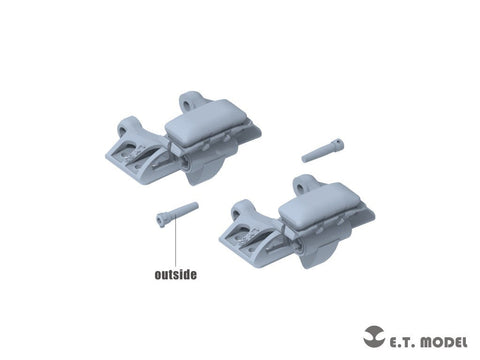 E.T.モデル P35-405 1/35 WWII ドイツ Sd.Kfz.251装甲兵員輸送車/Sd.Kfz.11 3トンハーフトラック用連結可動履帯/スプロケット 初期型