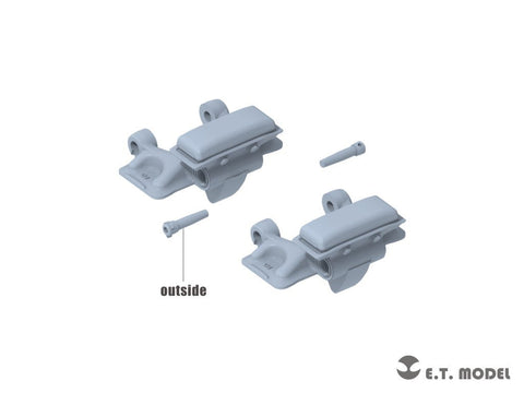 E.T.モデル P35-406 1/35 WWII ドイツ Sd.Kfz.251装甲兵員輸送車/Sd.Kfz.11 3トンハーフトラック用連結可動履帯/スプロケット 後期型