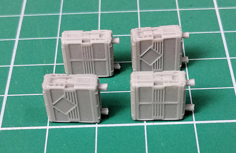 エウレカXXL E-077 1/35 25mm M242ブッシュマスター機関砲用弾薬ケース(M2 / M3 ブラッドレーCAV、LAV-25) レジンパーツ×4