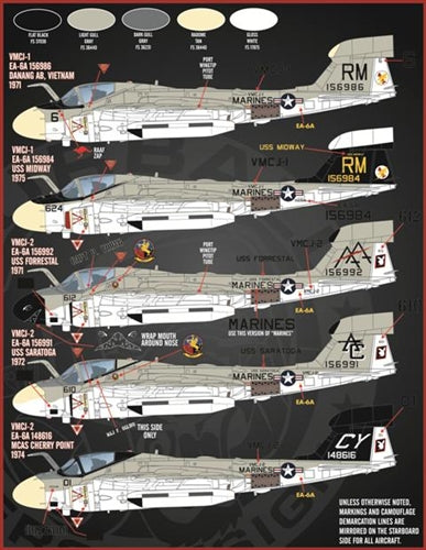 ファーボール 48-027 1/48 アメリカ空軍・アメリカ海兵隊 エレクトリック イントルーダーEA-6