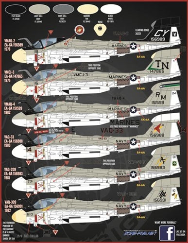 ファーボール 48-027 1/48 アメリカ空軍・アメリカ海兵隊 エレクトリック イントルーダーEA-6