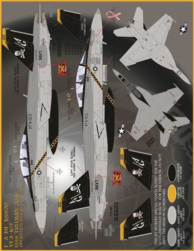 ファーボール 48-067 1/48 F-18F VFA-103ビクトリー スーパーホーネット