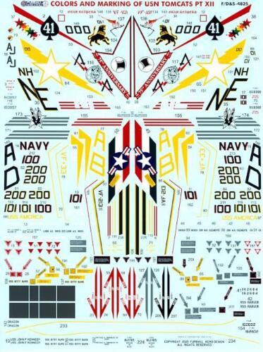 ファーボール FDS-4825 1/48 トムキャット カラーズ・マーキング パート XII