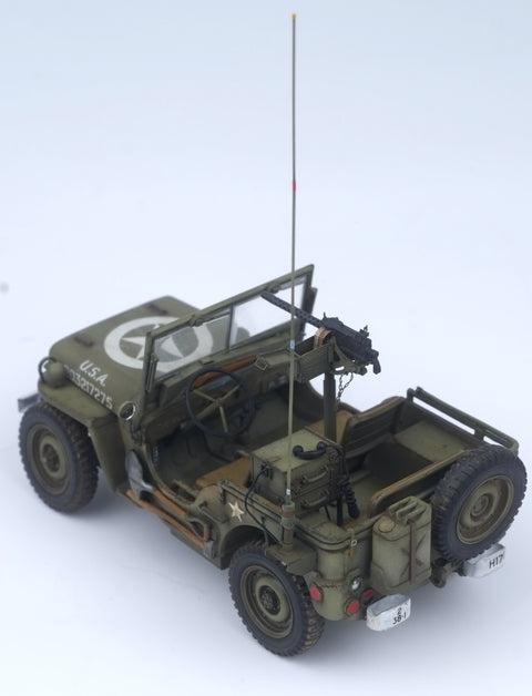 ファイブスターモデル MM35019 1/35 WWII アメリカ軍 ウィリス ジープ MP48 アンテナ BC620 ラジオ & PE97 パワーサプライ