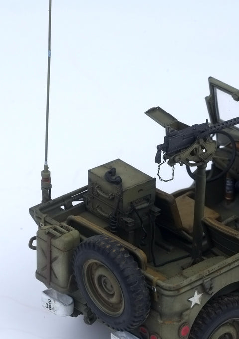 ファイブスターモデル MM35019 1/35 WWII アメリカ軍 ウィリス ジープ MP48 アンテナ BC620 ラジオ & PE97 パワーサプライ