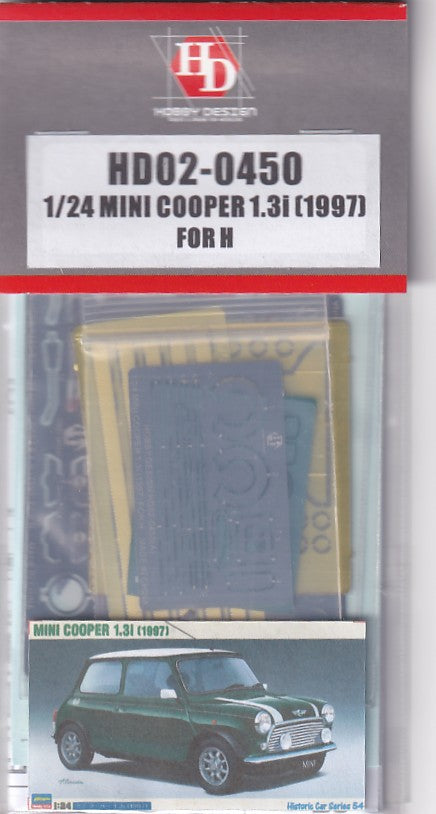 ホビーデザイン HD02-0450 1/24 ミニクーパー1.3i (1997) (ハセガワ21154用)(エッチングパーツ+デカール+レジン)