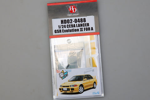 ホビーデザイン HD02-0488 1/24 CE9A ランサー GSR エボリューション Ⅲ For A(PE+レジン+マスキングシール)