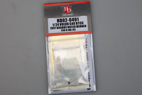 ホビーデザイン HD02-0491 1/24 ボルボ S40 BTCC 1997年冬季ブランズハッチ For N (NO.16)(PE+レジン+メタルパーツ)