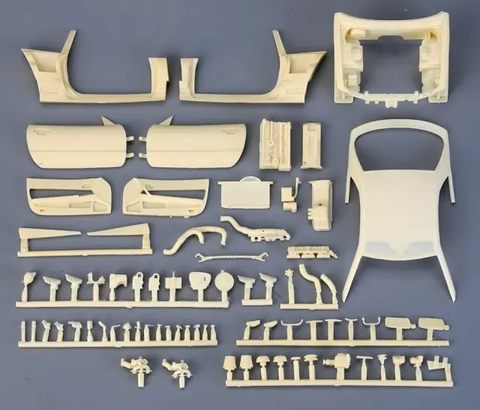ホビーデザイン HD03-0680 1/24 日産 R34 開閉式ドア&エンジン ディティールアップパーツ For T (24210)(レジン+PE+メタルパーツ+デカール+ウィンドウスペース)