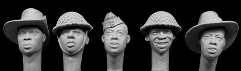 ホーネット HAH06 1/35 WWII イギリス軍 アフリカ系人種 ヘッド