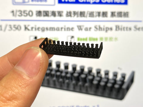 バンカースタジオ WS3502 1/350 WWIIドイツ海軍 ボラードセット
